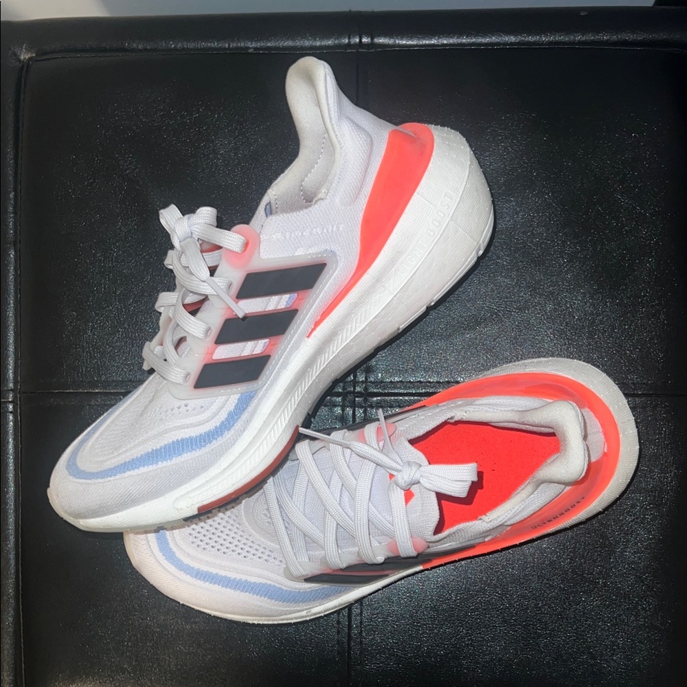 Adidas White & Orange Ultraboost Size 6